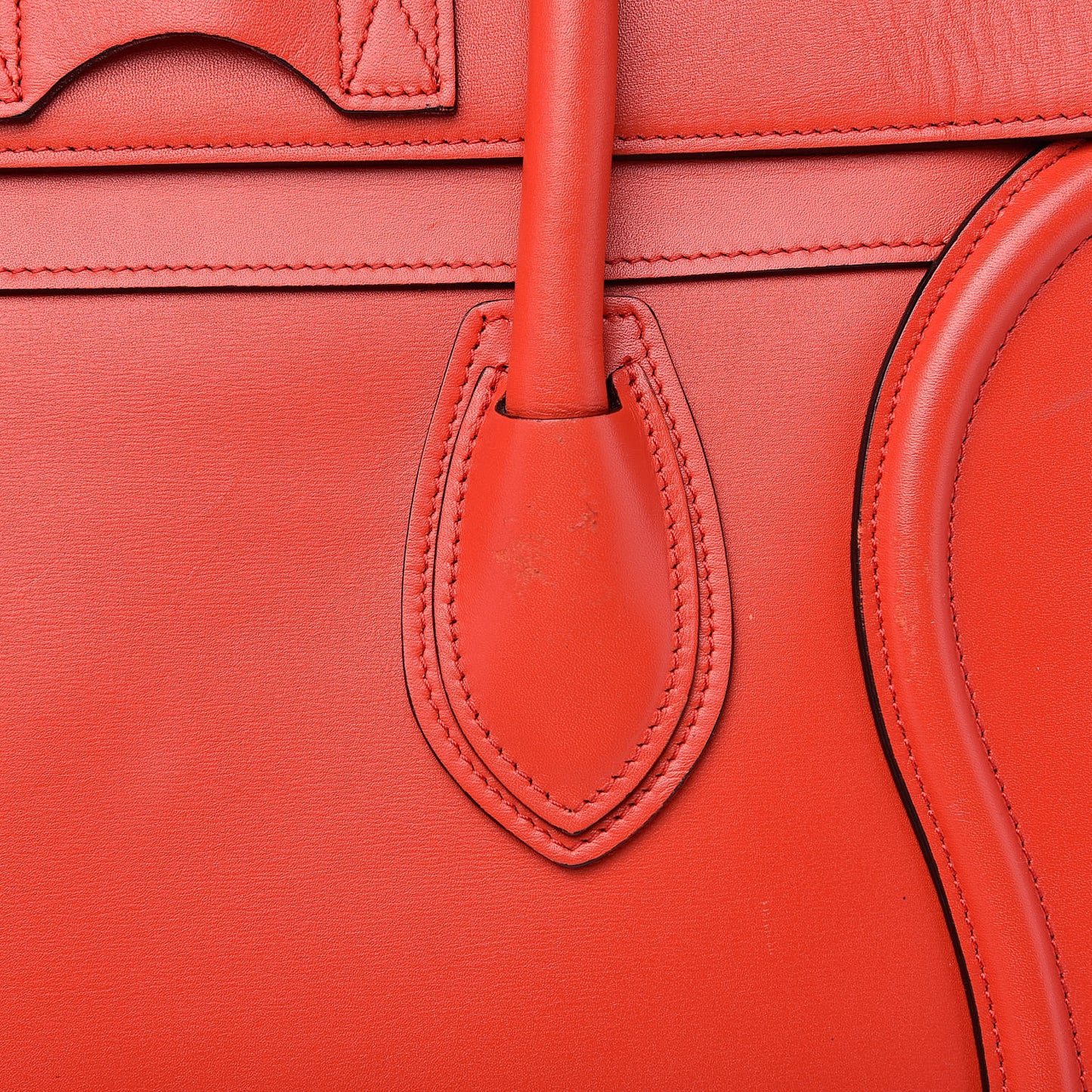 Smooth Calfskin Mini Luggage Coquelicot