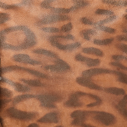 Chloe Calfskin Leopard Print Medium Marcie Satchel Brown 13 of 17