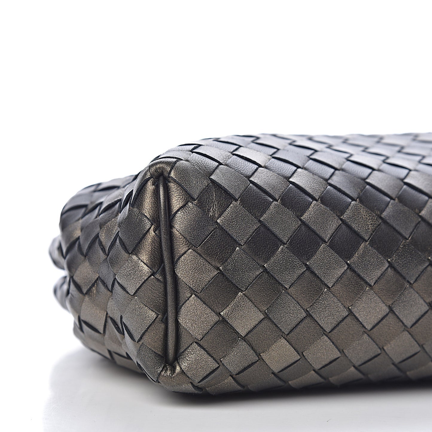 Nappa Intrecciato The Lauren 1980 Clutch Platinum