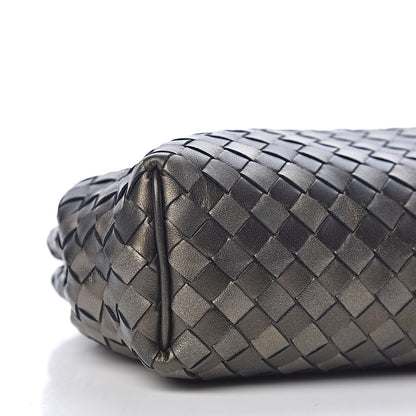 Bottega Veneta Nappa Intrecciato The Lauren 1980 Clutch Platinum 9 of 10