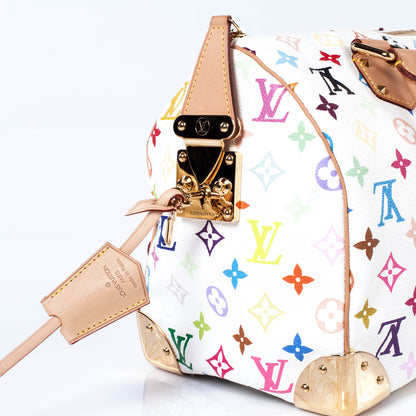 Louis Vuitton Monogram Multicolor Speedy 30 White 4 of 9