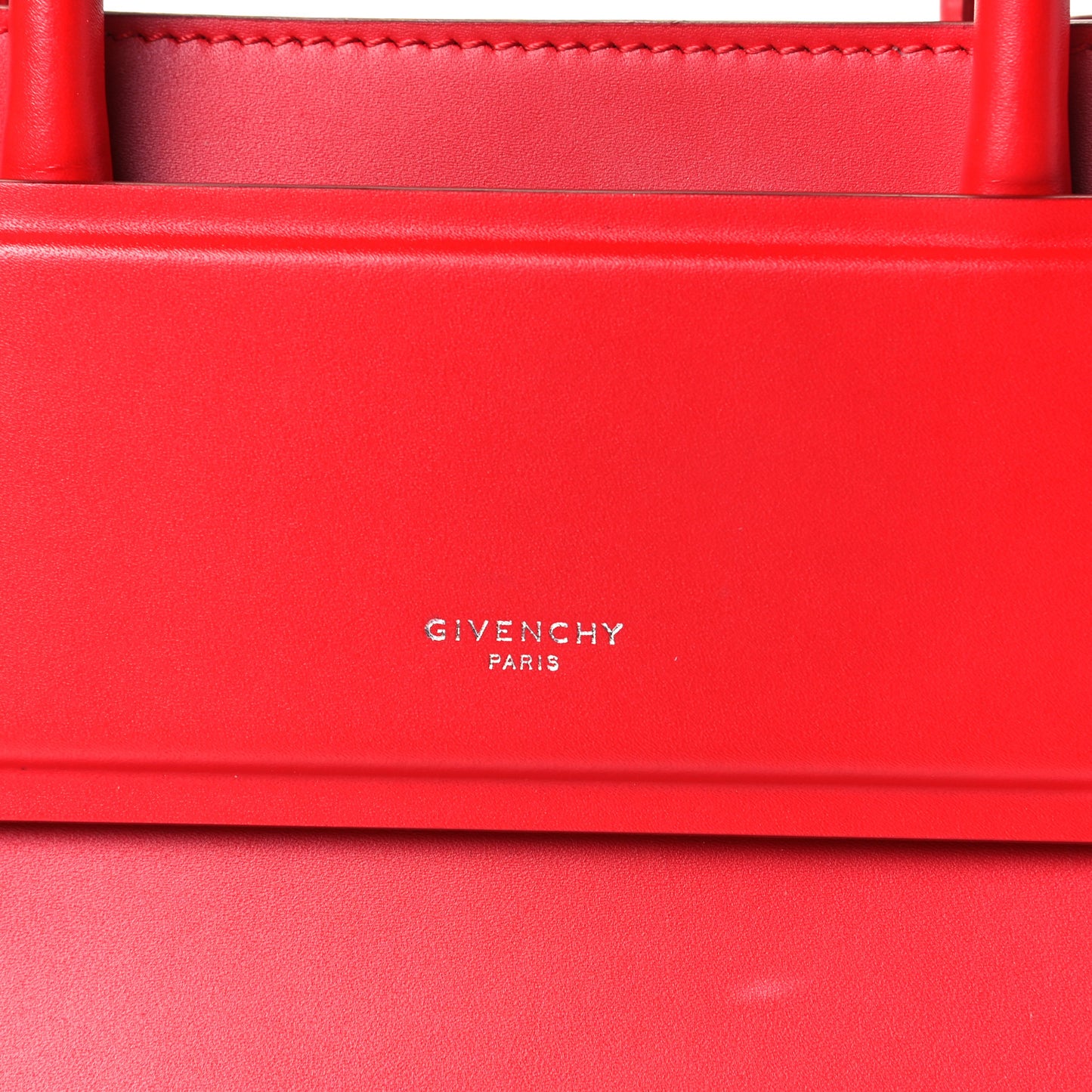 Smooth Calfskin Mini Horizon Satchel Red