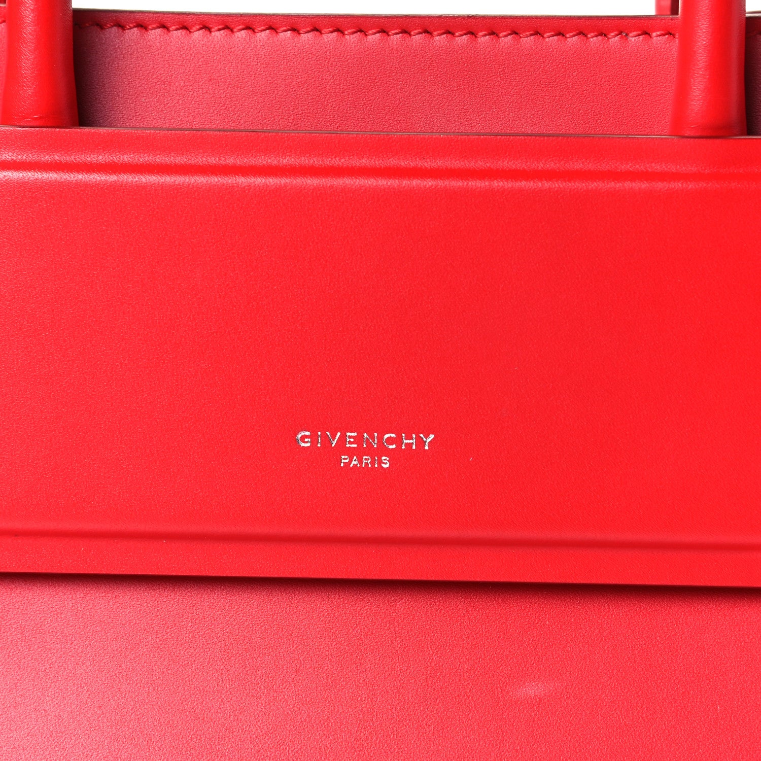 Givenchy Smooth Calfskin Mini Horizon Satchel Red 3 of 7