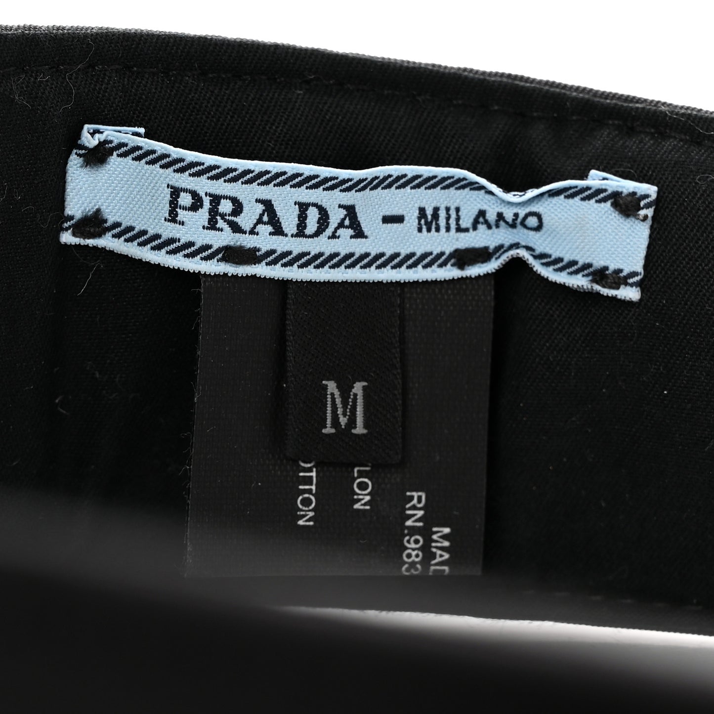 Nylon Triango Metal Triangle Logo Womens Visor M Black