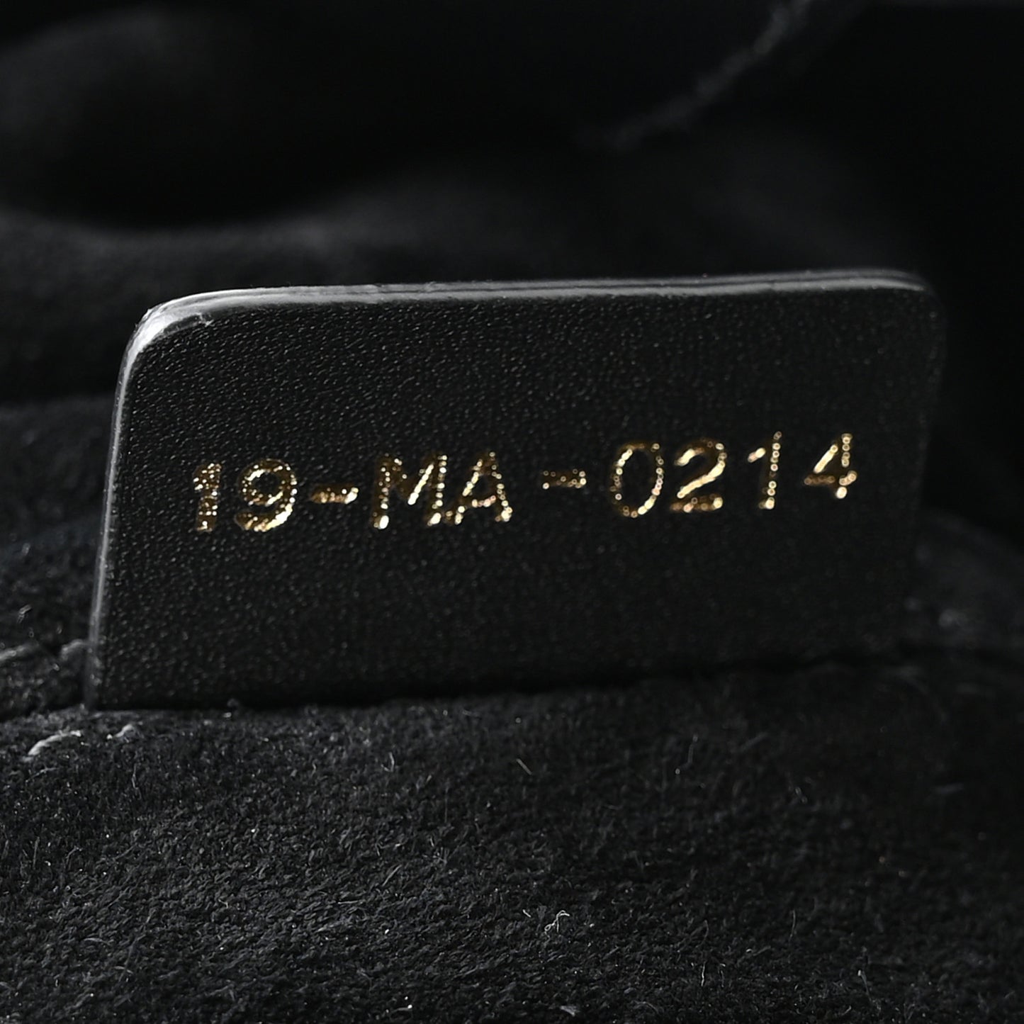 Calfskin Macrocannage Large Toujours Black