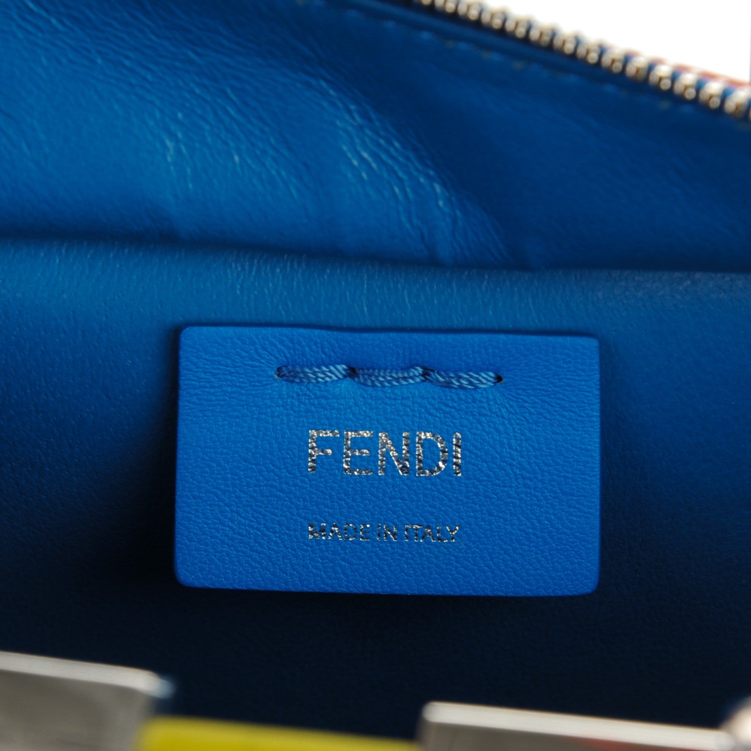 Fendi Vitello Dolce Mini 3jours Tote Blue Royal 6 of 7