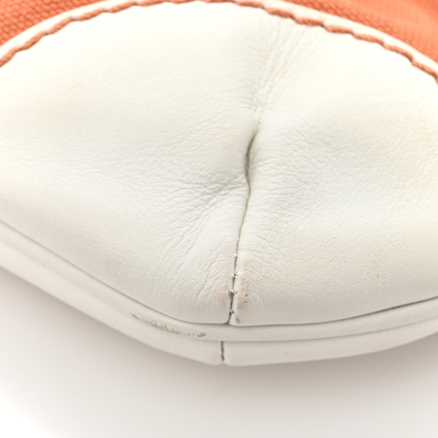 Chanel Lambskin Canvas CC Olsen Chain Small Shoulder Bag White Orange 16 of 16