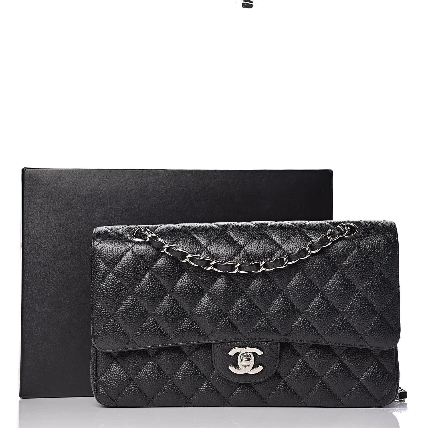 Chanel Caviar Quilted Medium Double Flap Black 15 of 15