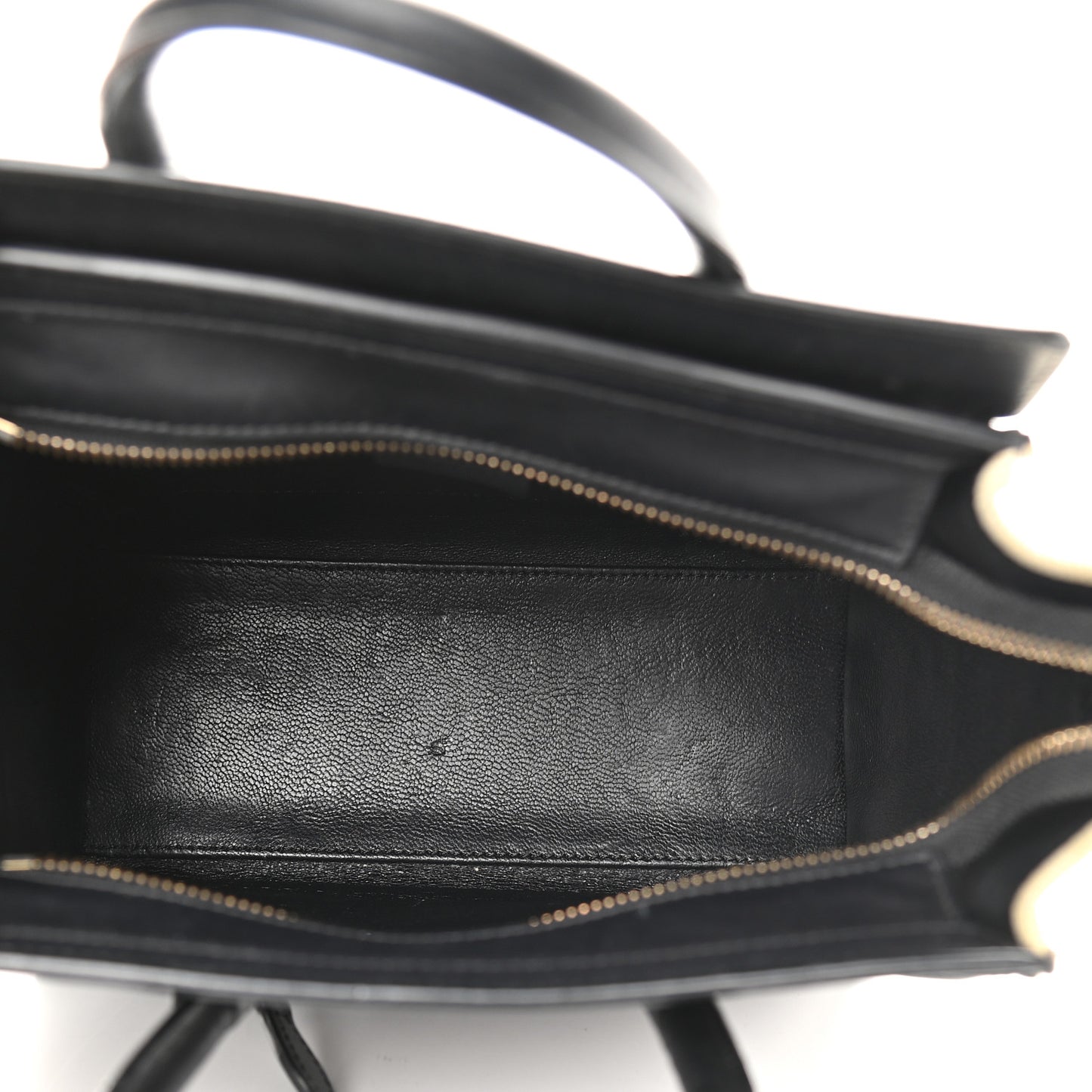 Canvas Smooth Calfskin Nano Tri-Color Luggage Navy Blue