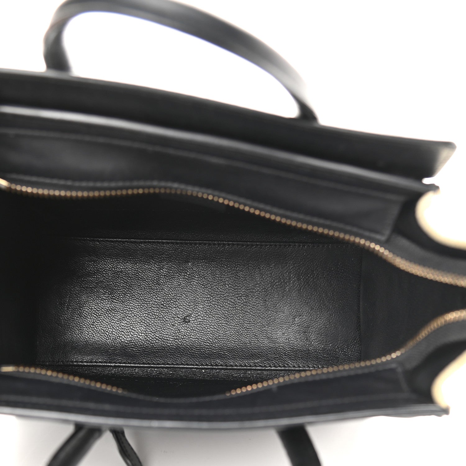 Celine Canvas Smooth Calfskin Nano Tri-Color Luggage Navy Blue 5 of 11