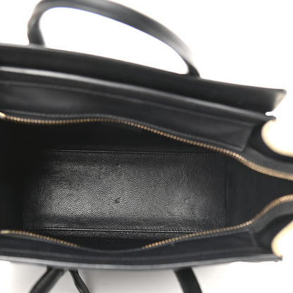 Celine Canvas Smooth Calfskin Nano Tri-Color Luggage Navy Blue 5 of 11