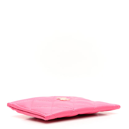 Chanel Caviar Quilted Card Holder Pink 4 of 8