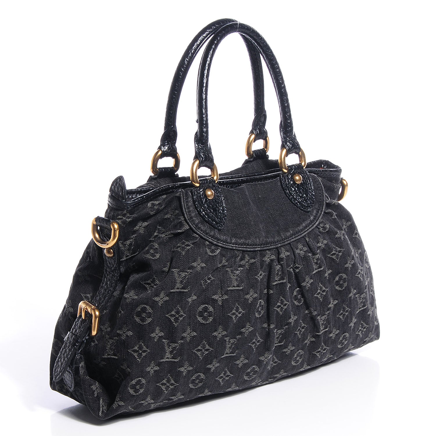 Louis Vuitton Denim Neo Cabby MM Black 3 of 7