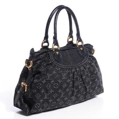 Louis Vuitton Denim Neo Cabby MM Black 3 of 7