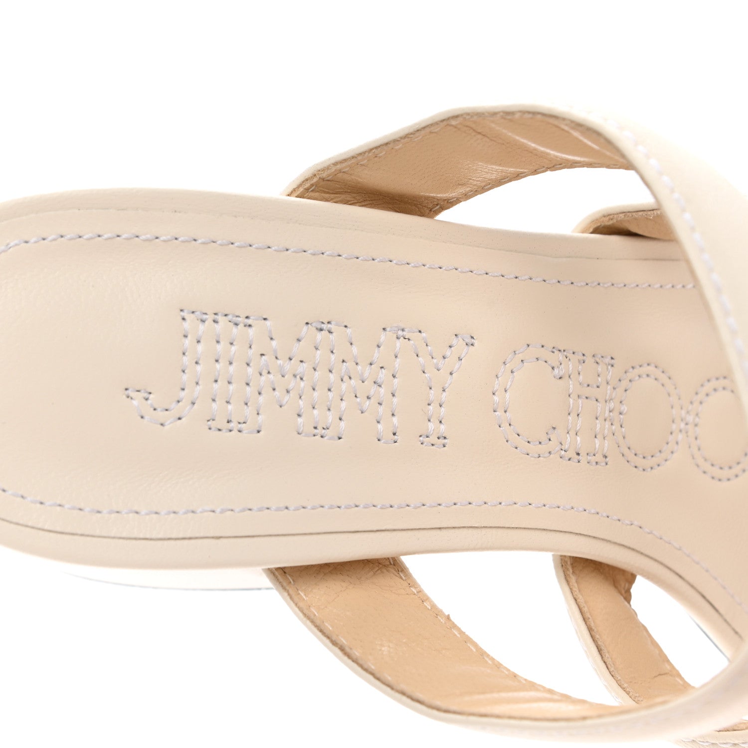 Jimmy Choo Nappa Auna 65 Mule Sandals 39 Latte 7 of 10