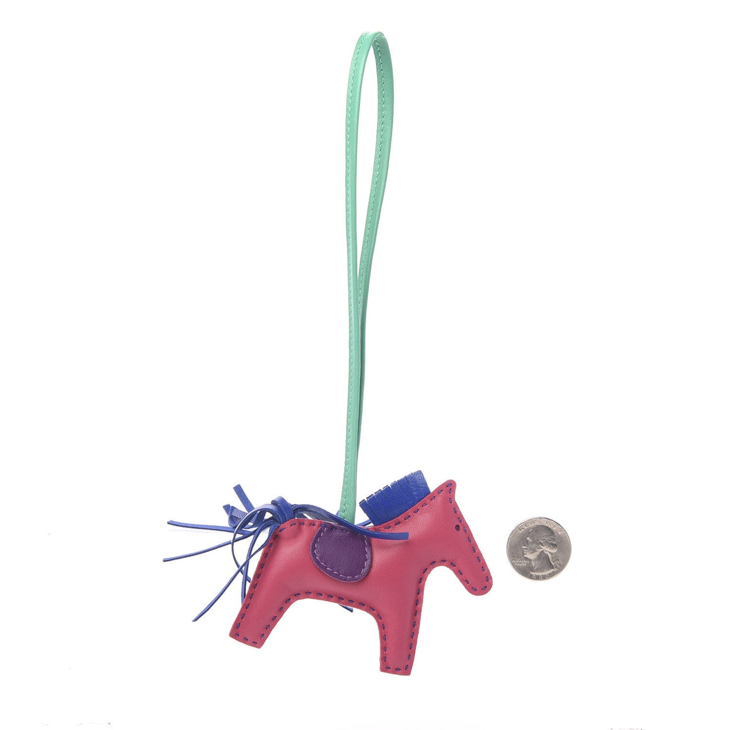 Milo Lambskin Grigri Rodeo Horse Bag Charm PM Rose Shocking Bleu Azteque Bleu Electrique Menthe Soufre Violet