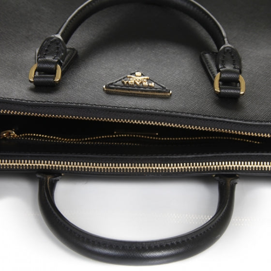 Saffiano Lux Tote Black