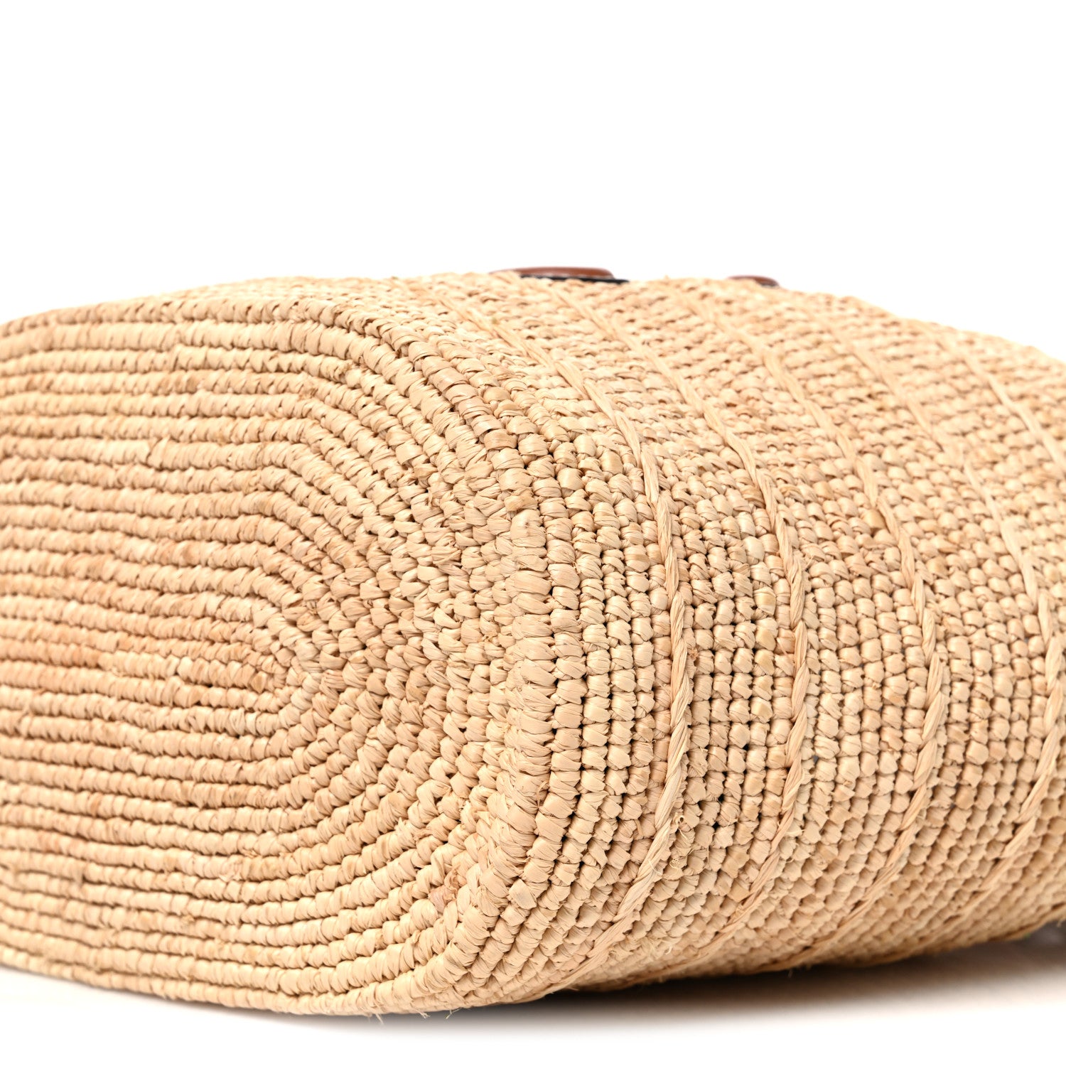Celine Raffia Calfskin Triomphe Teen Panier Tan 10 of 10