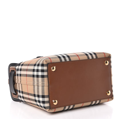 Burberry Calfskin Vintage Check Triple Stud Mini Belt Bag Archive Beige 4 of 12