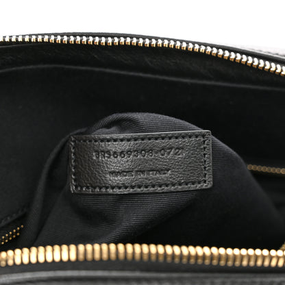 Saint Laurent Lambskin Quilted Le Maillon Chain Strap Crossbody Black 7 of 10