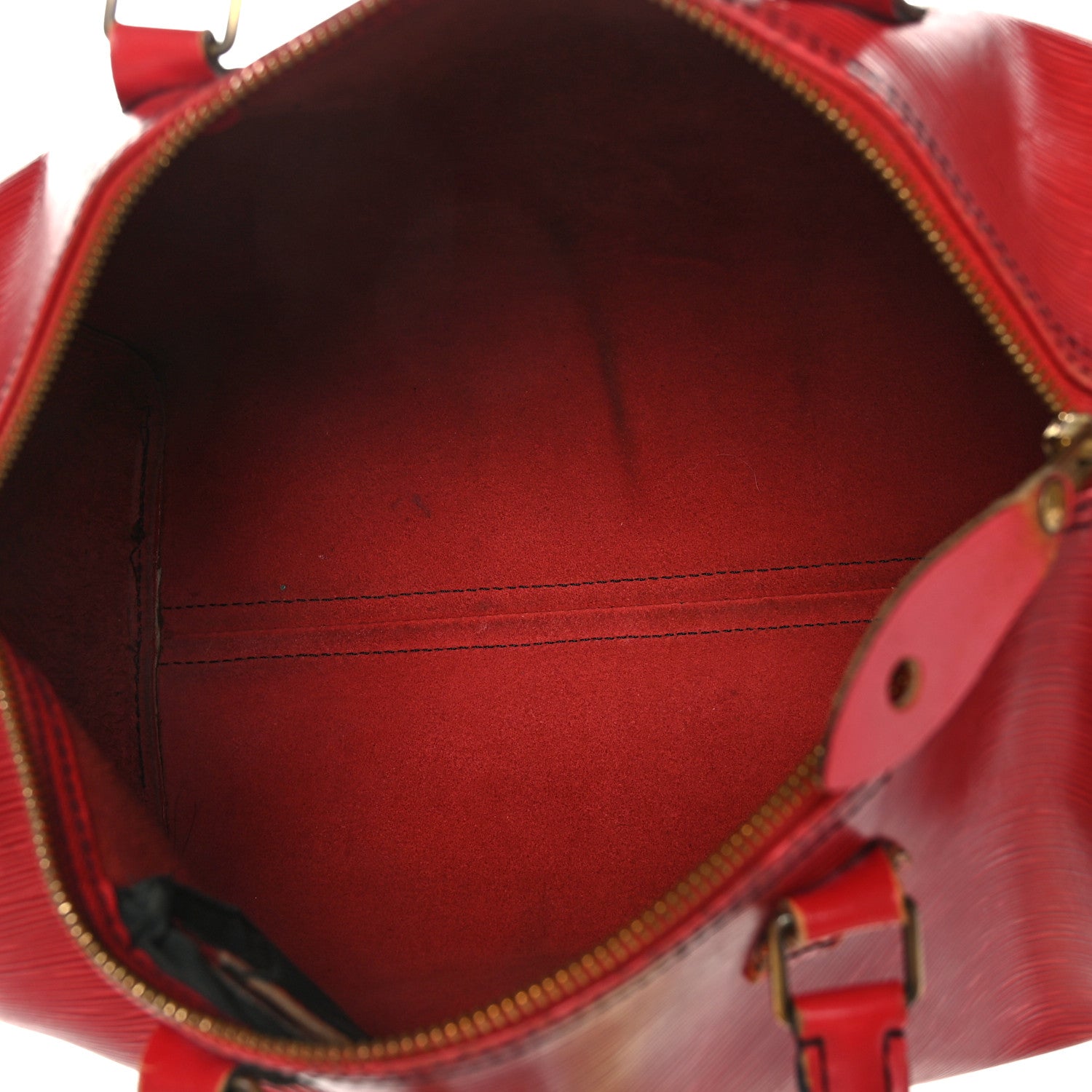 Louis Vuitton Epi Speedy 30 Castillan Red 5 of 14