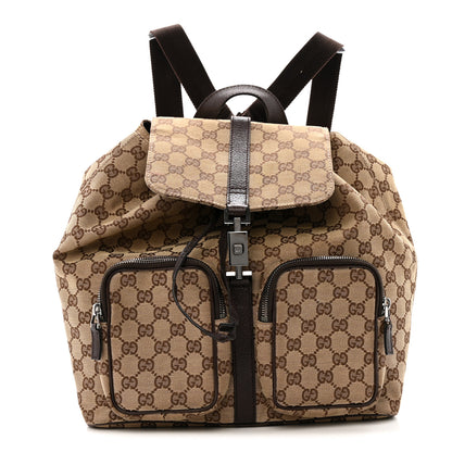 Gucci Monogram Backpack Dark Brown 1 of 15
