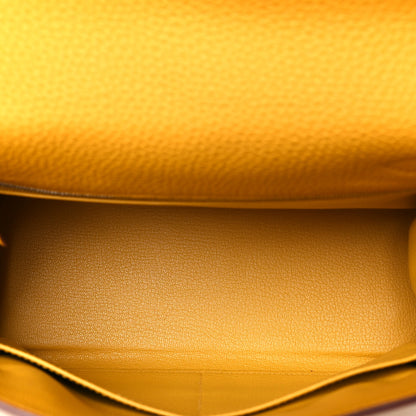 Hermes Togo Kelly Retourne 28 Jaune Ambre 5 of 11