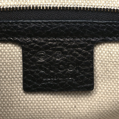 Gucci Pebbled Calfskin Medium Soho Flap Crossbody Black 6 of 9