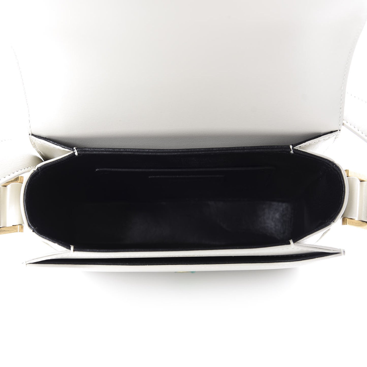 Calfskin Le 61 Shoulder Bag White