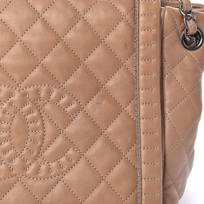 Chanel Calfskin Quilted Istanbul Accordion Flap Beige 9 of 12