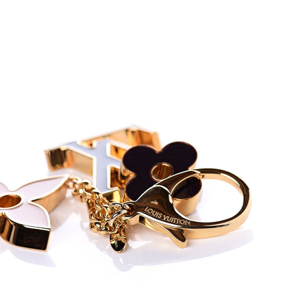 Louis Vuitton Fleur De Monogram Bag Charm Dore 4 of 7