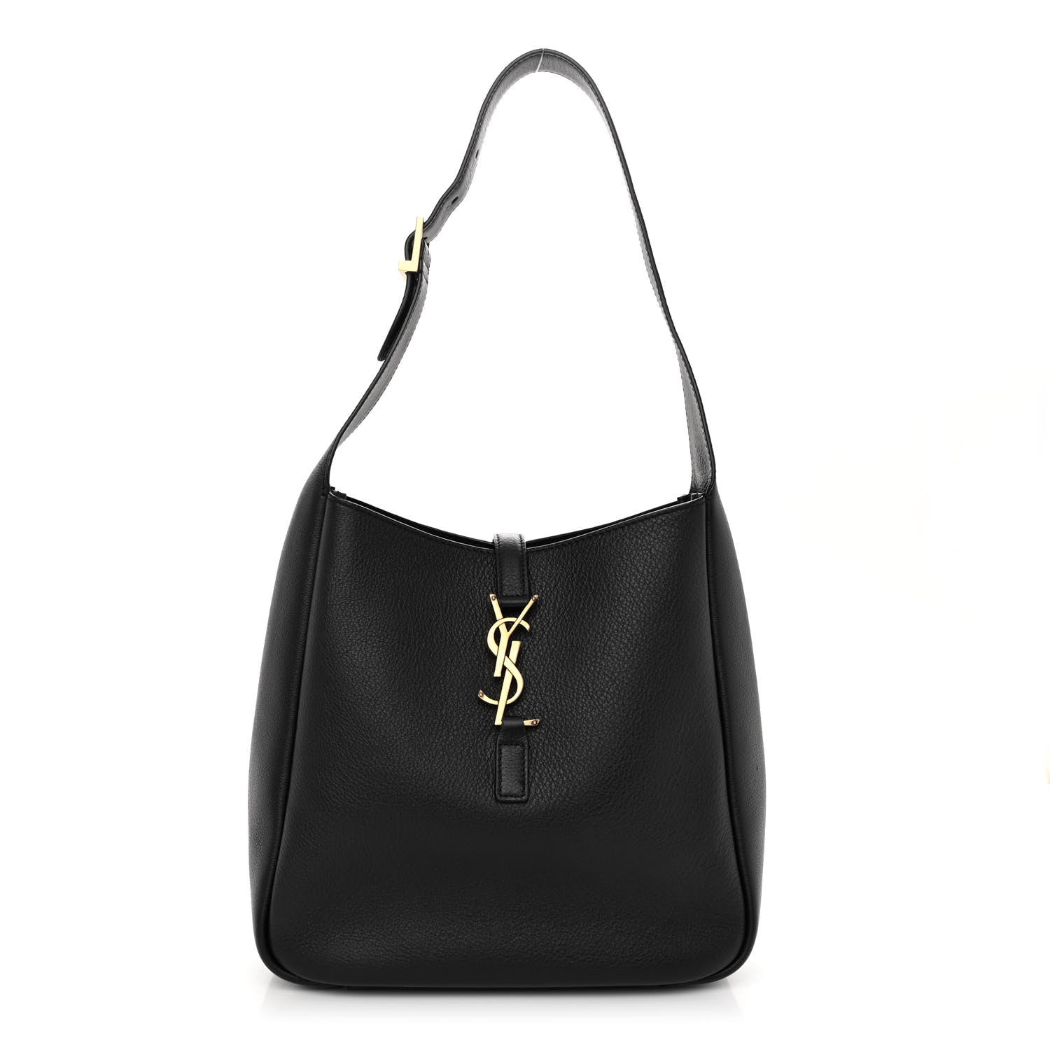 Saint Laurent Smooth Calfskin Small Le 5 A 7 Soft Hobo Black 1 of 9