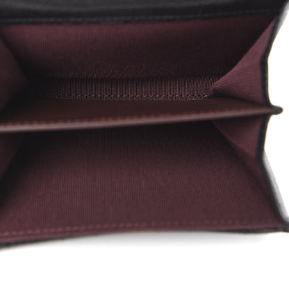 Chanel Caviar Quilted Flap Card Holder Chain Wristlet Black 5 of 9