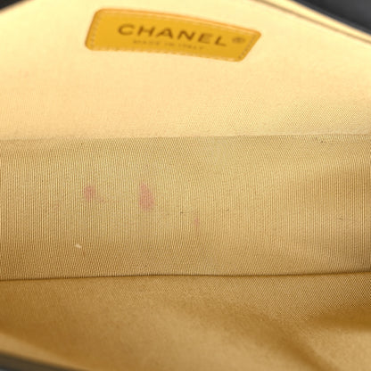 Chanel Calfskin Crocodile Embossed Graffiti Cocodile Medium Boy Flap Black 5 of 11