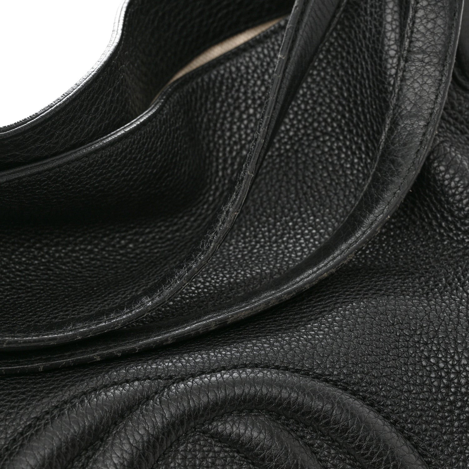 Gucci Pebbled Calfskin Large Soho Shoulder Bag Black 15 of 15