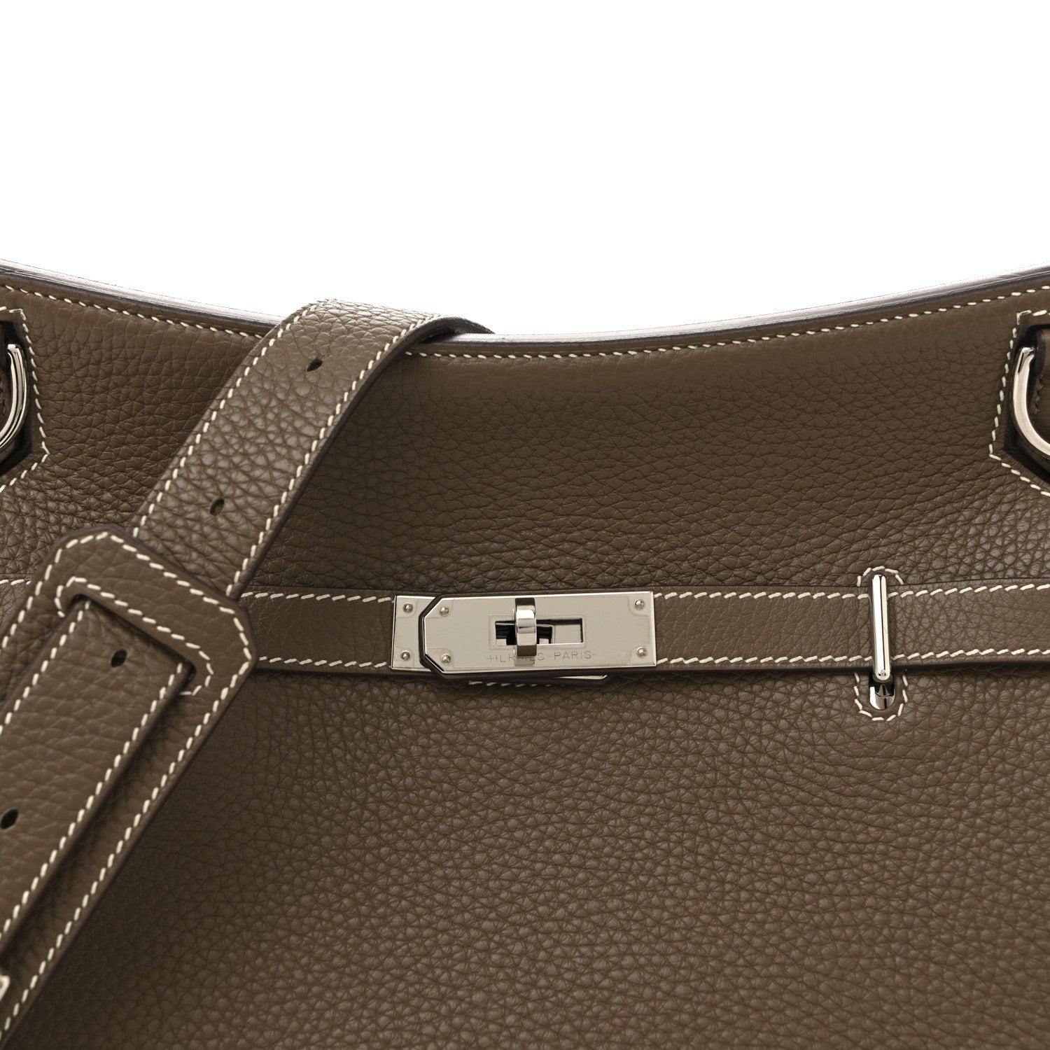 Hermes Taurillon Clemence Jypsiere 28 Etoupe 8 of 14