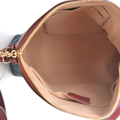 Gucci Suede Calfskin Web Small Ophidia Dome Shoulder Bag New Blue Romantic Cherry 5 of 11