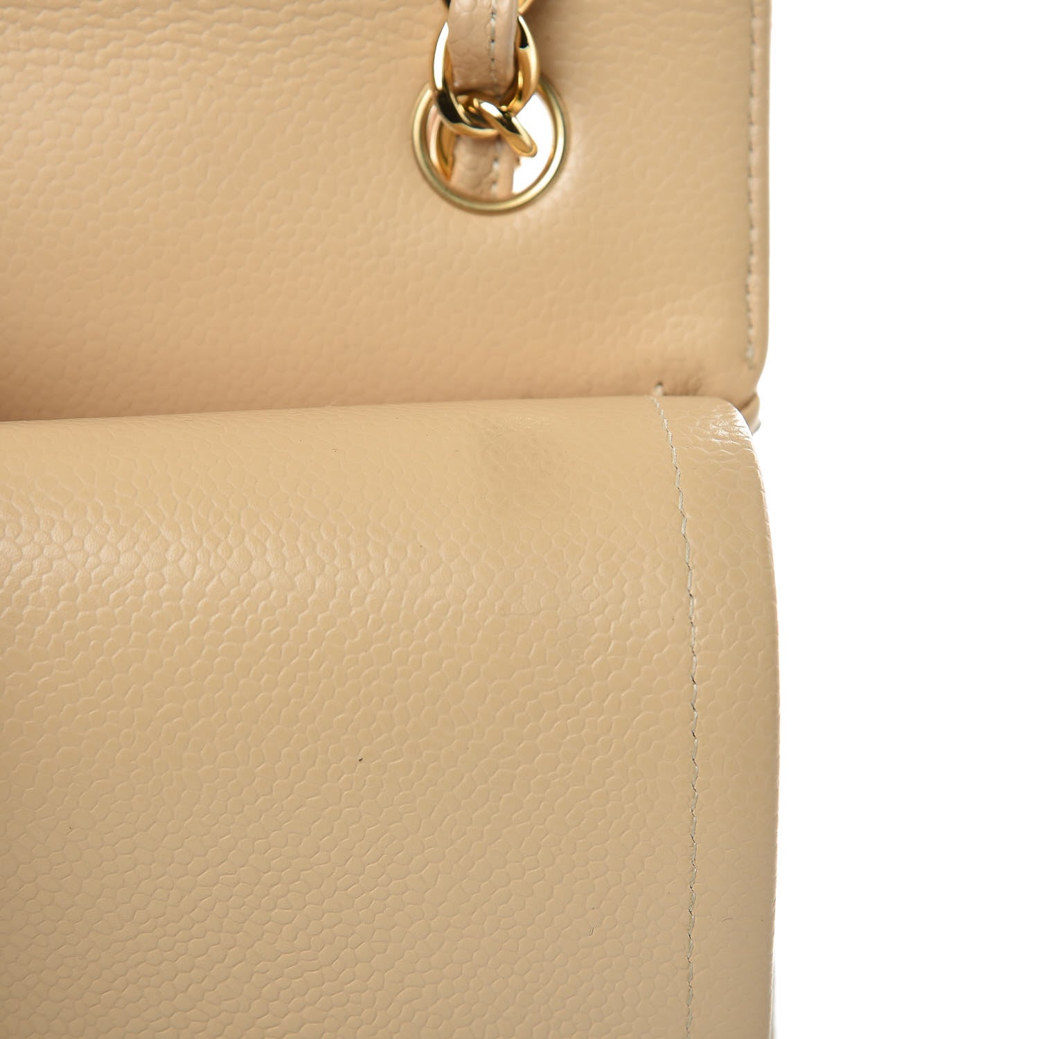 Chanel Caviar Quilted Jumbo Double Flap Beige Clair 11 of 13