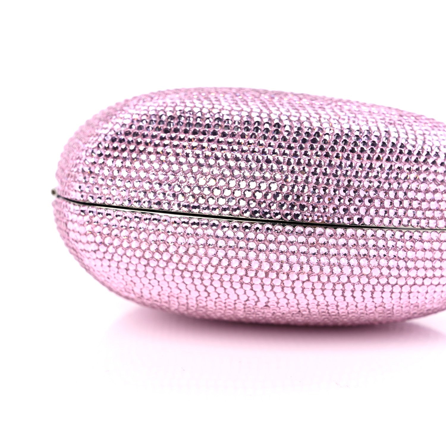 Judith Leiber Crystal Heart Minaudiere Clutch Pink 9 of 9
