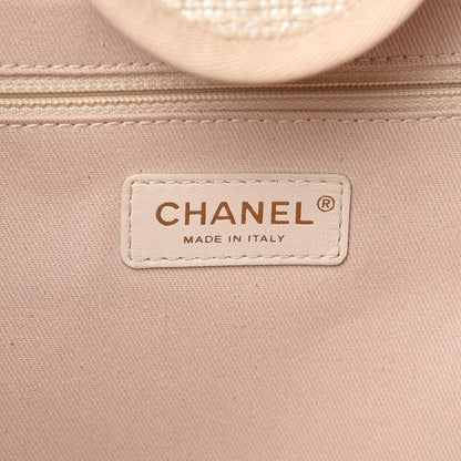 Chanel Canvas Large Deauville Tote Light Beige 6 of 7