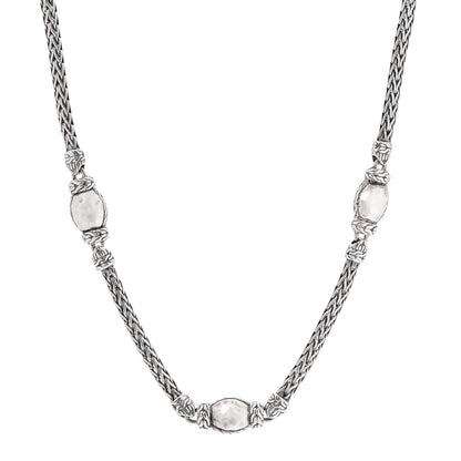 John Hardy Sterling Silver Palu Station Necklace 1 of 5