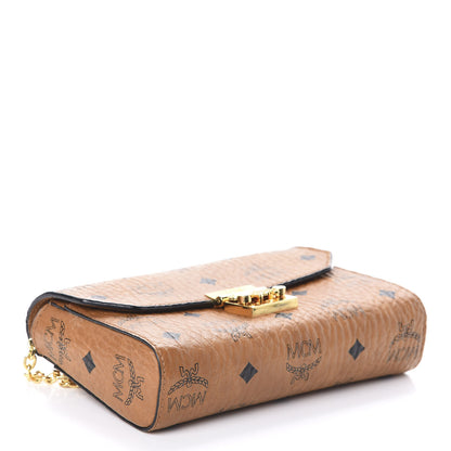 MCM Visetos Small Millie Crossbody Cognac 4 of 8