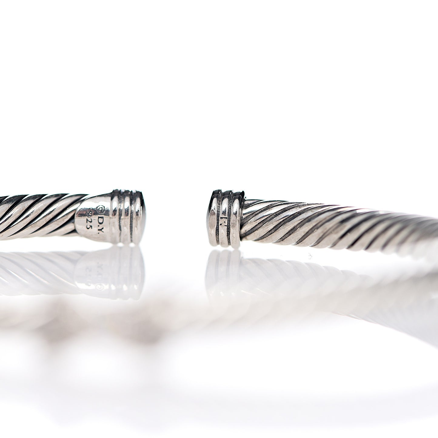 Sterling Silver Diamond 4mm X Cable Bracelet