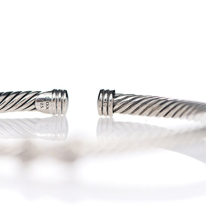 David Yurman Sterling Silver Diamond 4mm X Cable Bracelet 4 of 4