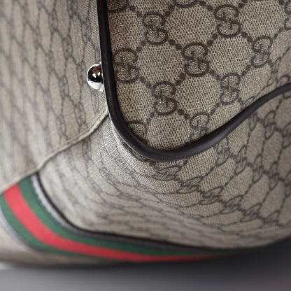 Gucci GG Plus Monogram Web Carry On Duffle Bag Ebony 14 of 14