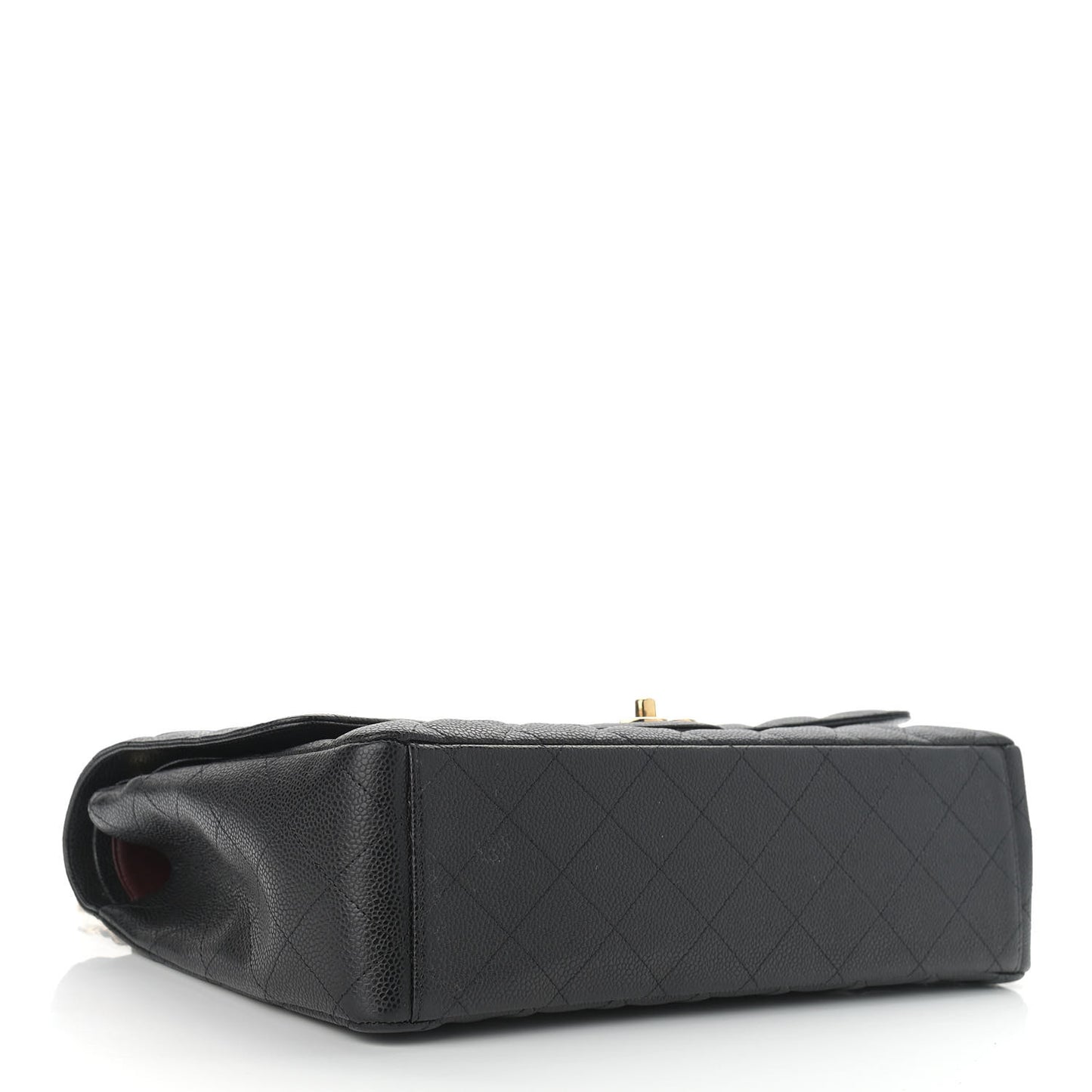 Caviar Quilted Maxi Double Flap Black