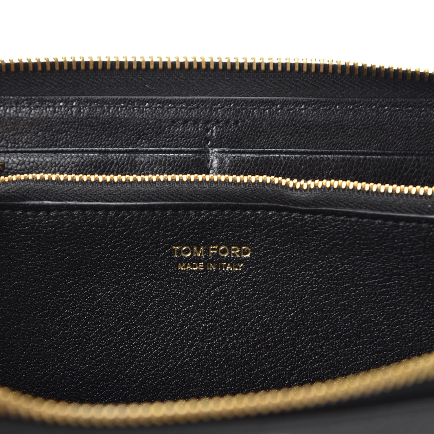 Tom Ford Calfskin TF Zip Around Wallet Black 7 of 7