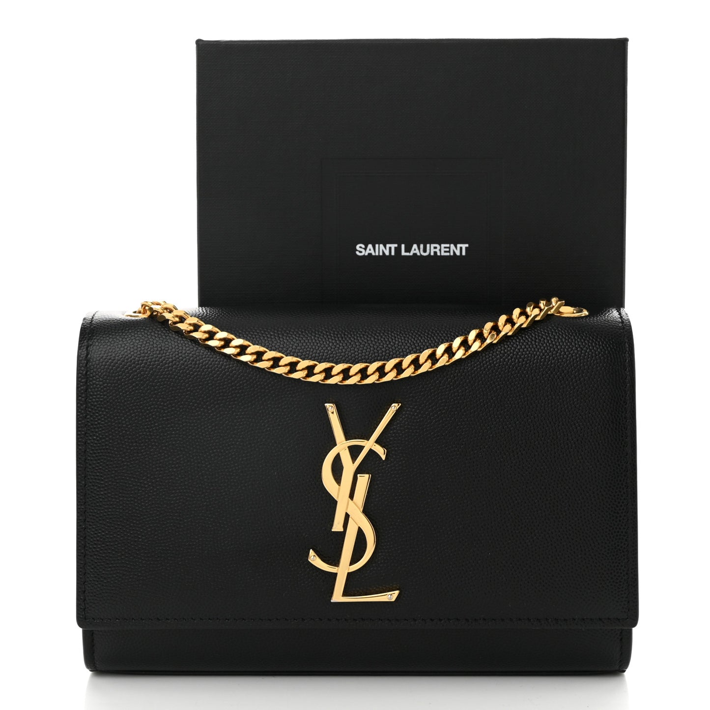 Grain De Poudre Small Monogram Kate Satchel Black