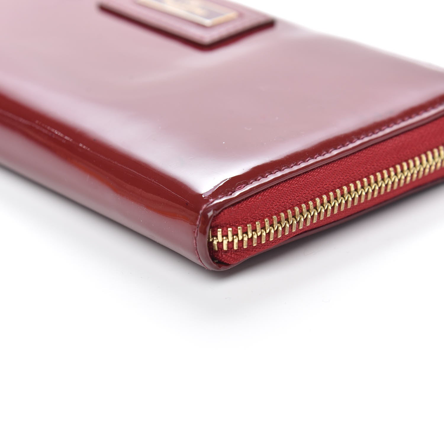 Valentino Garavani Patent Zip Around Wallet Red 10 of 10