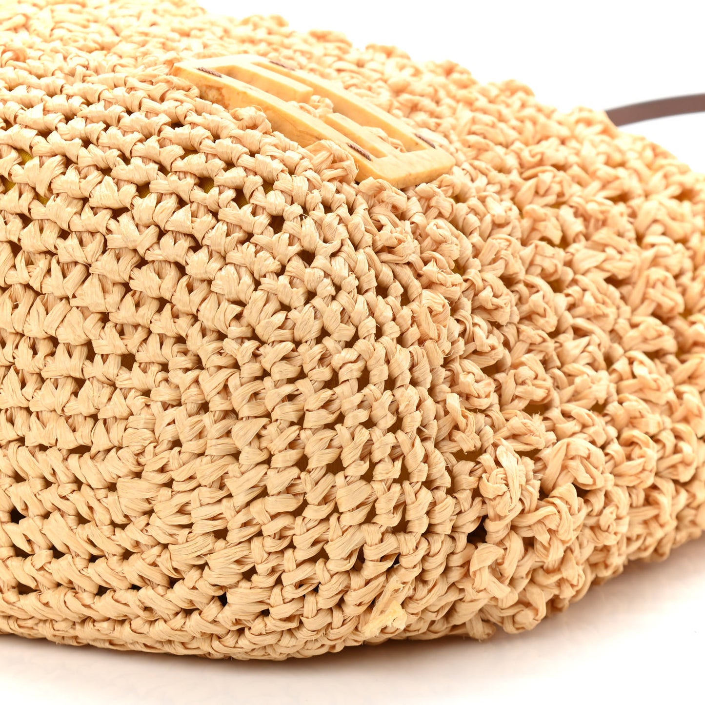 Raffia Calfskin Tote